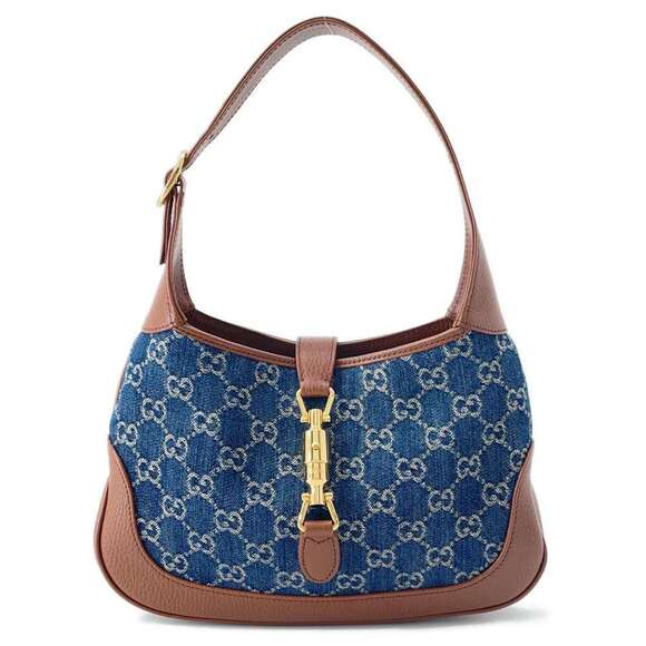 Gucci Handbags - Gucci Shoulder Bag Jackie GG Denim Handbag